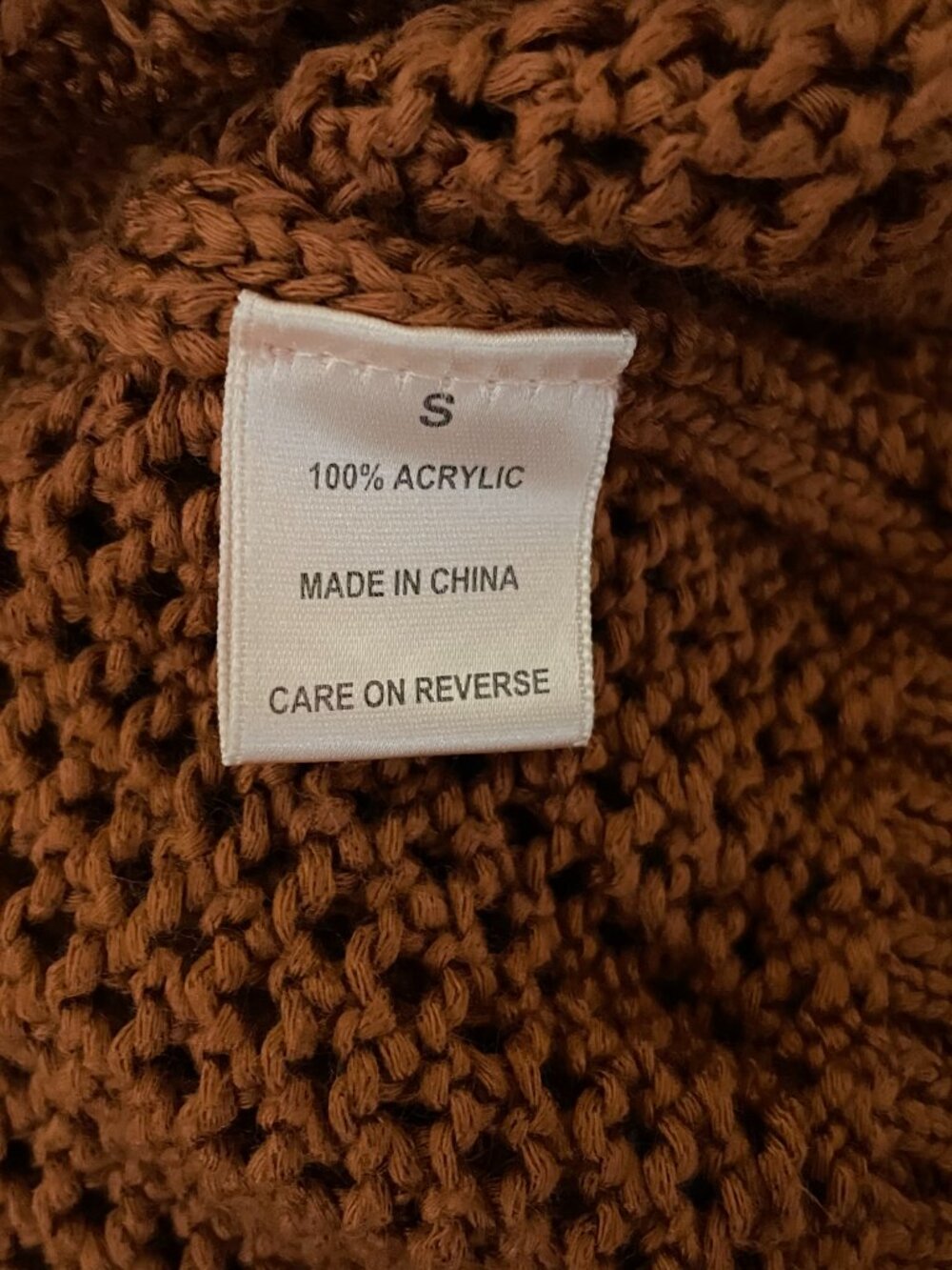 orange cardigan - Picture 6 of 6